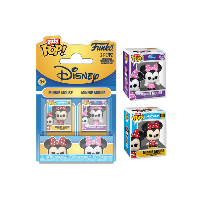 Funko bitty pop 2pk disney: minnie & classic minnie Hover Image