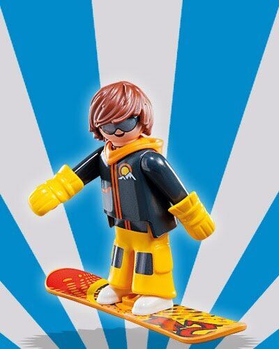 Playmobil - snowboarder - sobre sorpresa serie 5 nios