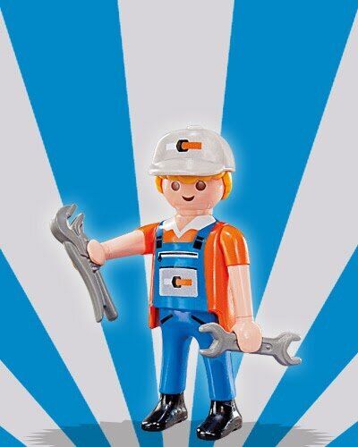 Playmobil - mecánico - sobre sorpresa serie 5 nios
