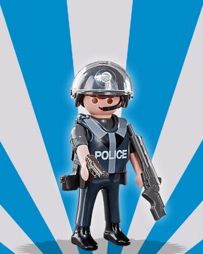 Playmobil - policía - sobre sorpresa serie 5 nios
