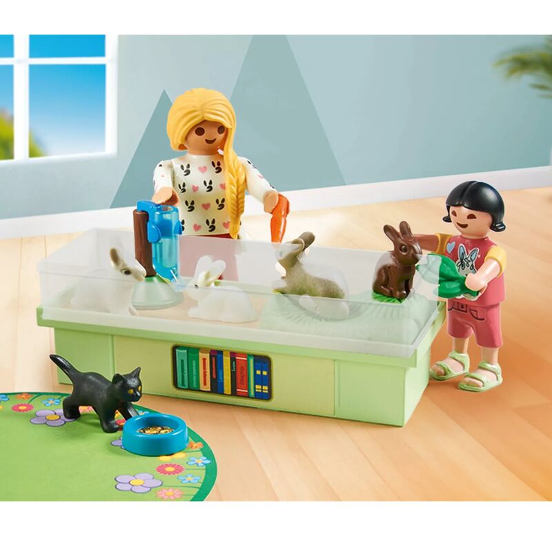 Playmobil - starter pack familia de conejos