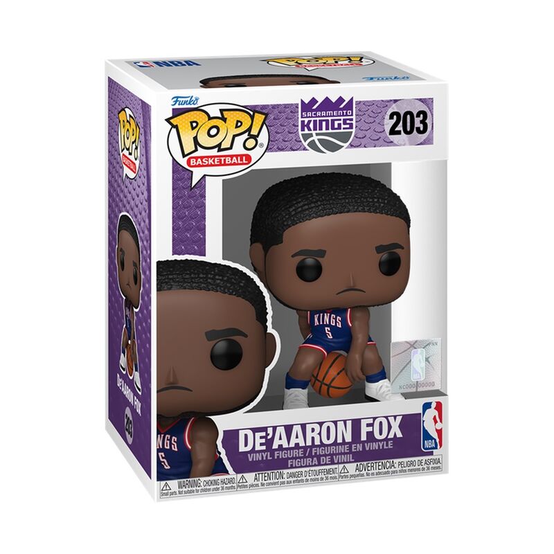 Funko pop! nba: sacramento kings  de'aaron fox (city edition 2024)