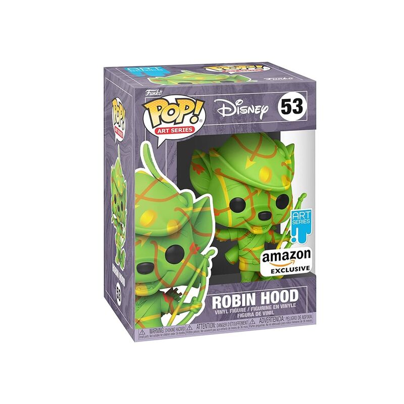 Funko pop! disney - robin hood artístico exclusivo + caja protectora