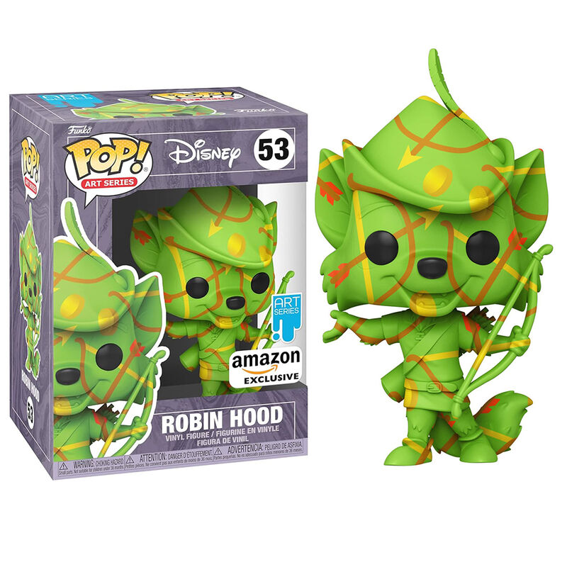 Funko pop! disney - robin hood artístico exclusivo + caja protectora