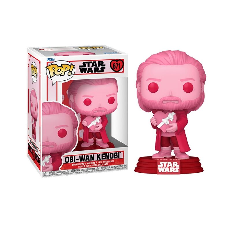 Funko pop! star wars: san valentín  obi-wan kenobi