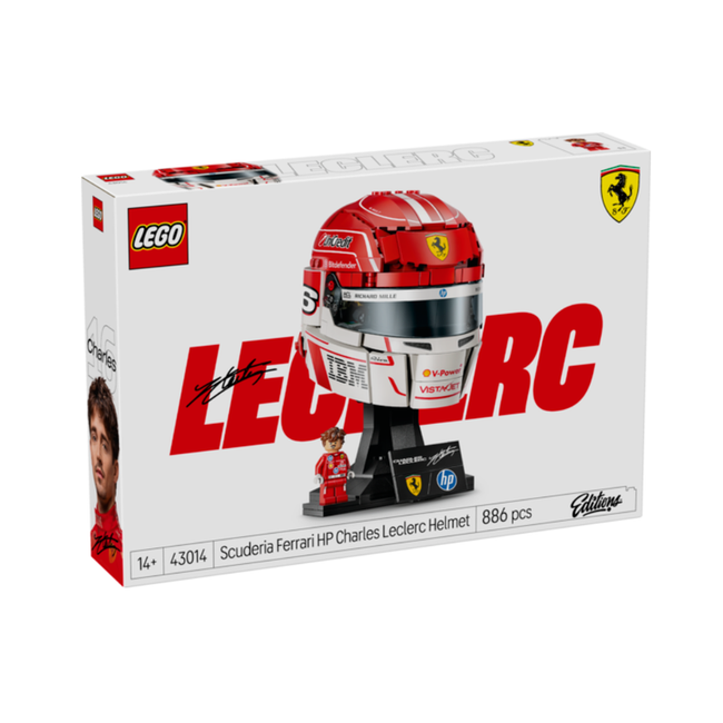 Lego editions - scuderia ferrari hp: casco de charles leclerc Hover Image
