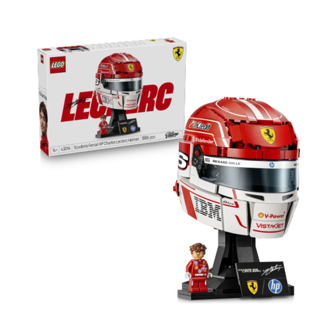 Lego editions - scuderia ferrari hp: casco de charles leclerc Main Image