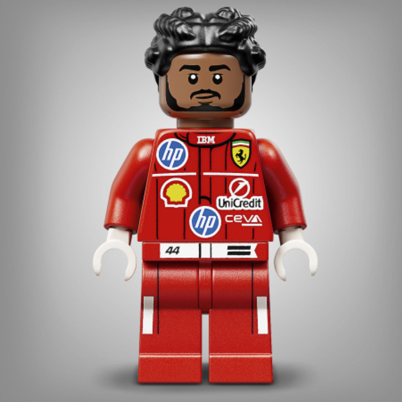 Lego editions - scuderia ferrari hp: casco de lewis hamilton