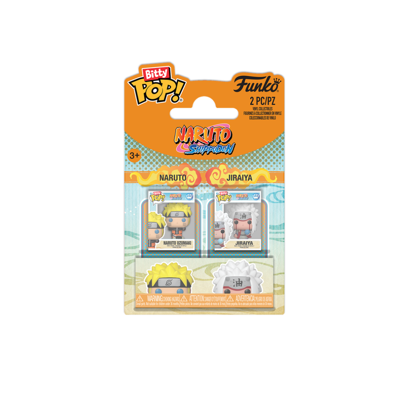 Funko bitty pop 2pk naruto: naruto & jiraiya