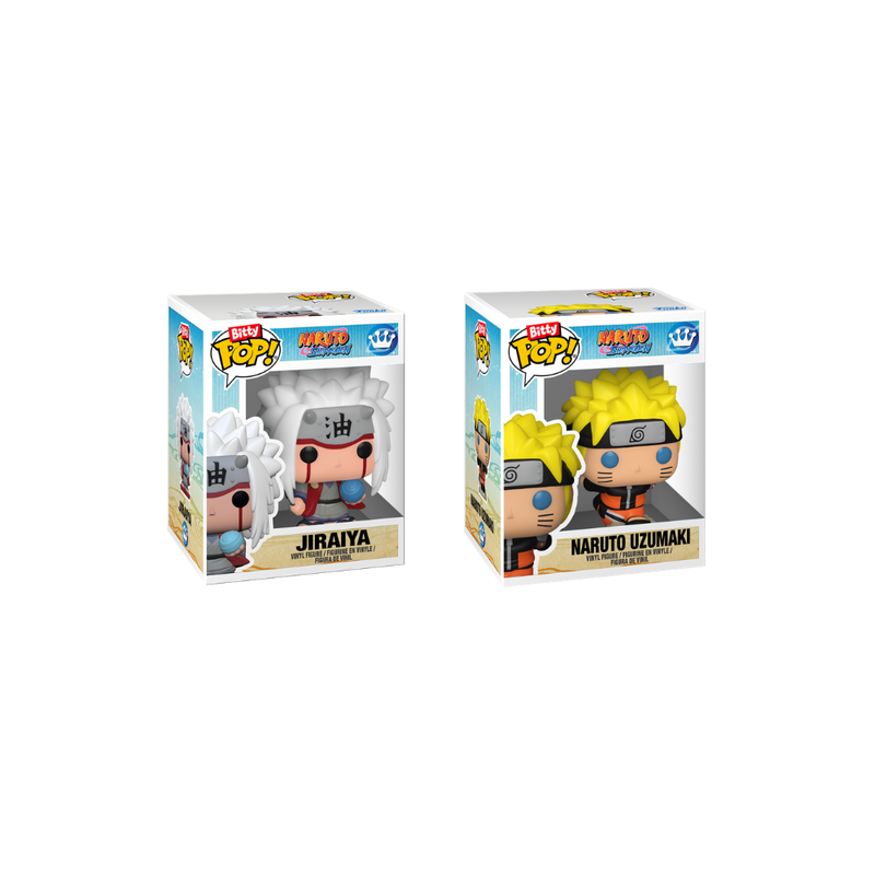 Funko bitty pop 2pk naruto: naruto & jiraiya