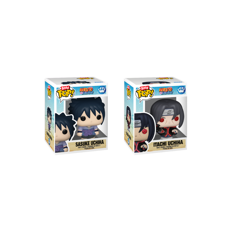 Funko bitty pop 2pk naruto: sasuke & itachi
