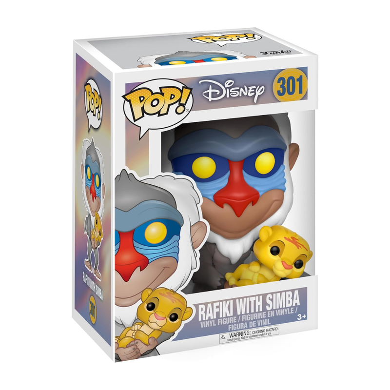 Funko pop! disney - el rey león - rafiki con baby simba