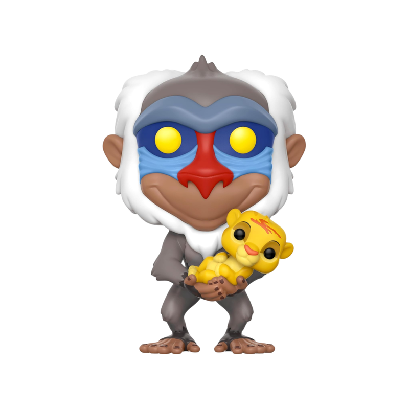 Funko pop! disney - el rey león - rafiki con baby simba