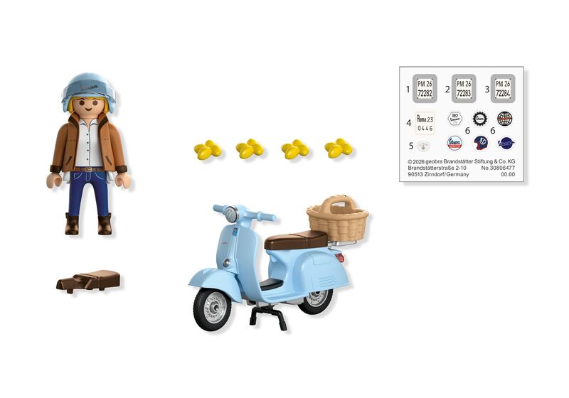Playmobil - vespa 80 aniversario: estilo icónico