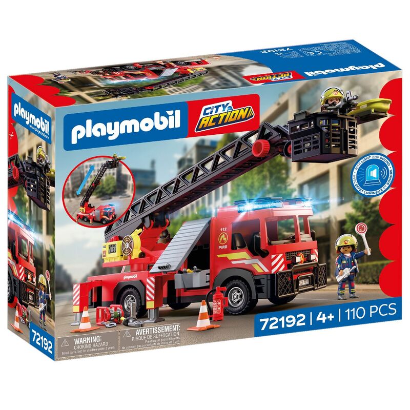 Playmobil - camión de bomberos con escalera
