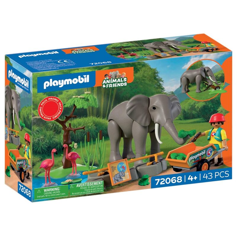Playmobil - elefante con cuidador
