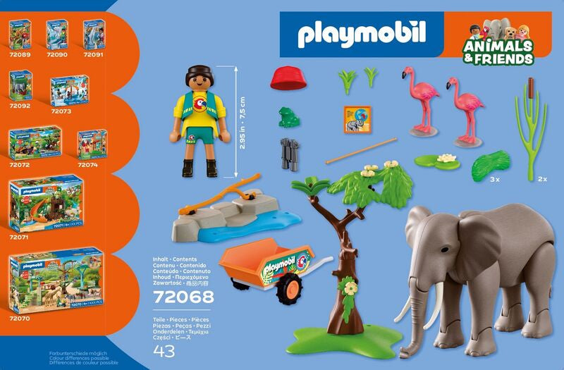 Playmobil - elefante con cuidador