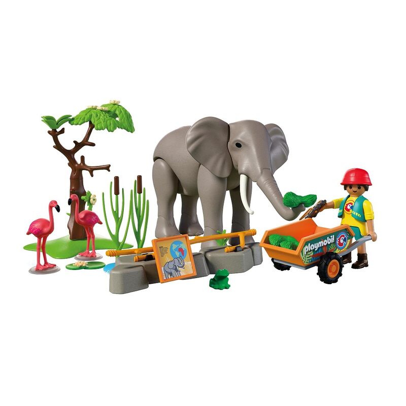 Playmobil - elefante con cuidador