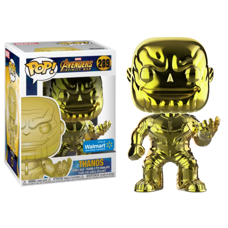 Funko pop! vengadores: infinity war - thanos (cromado dorado) exclusivo