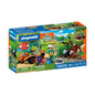 Playmobil - zoo: cuidador de zoo con vehículo