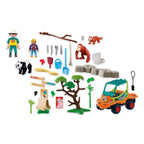 Playmobil - zoo: cuidador de zoo con vehículo
