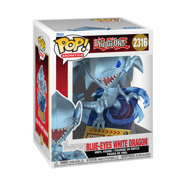 Funko pop! premium yu-gi-oh - blue-eyes white dragon (carta) Main Image