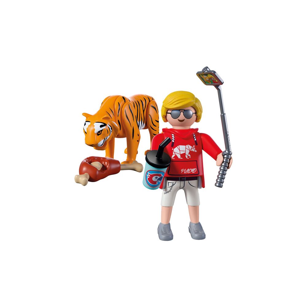 Playmobil - zoo: tigre y visitante