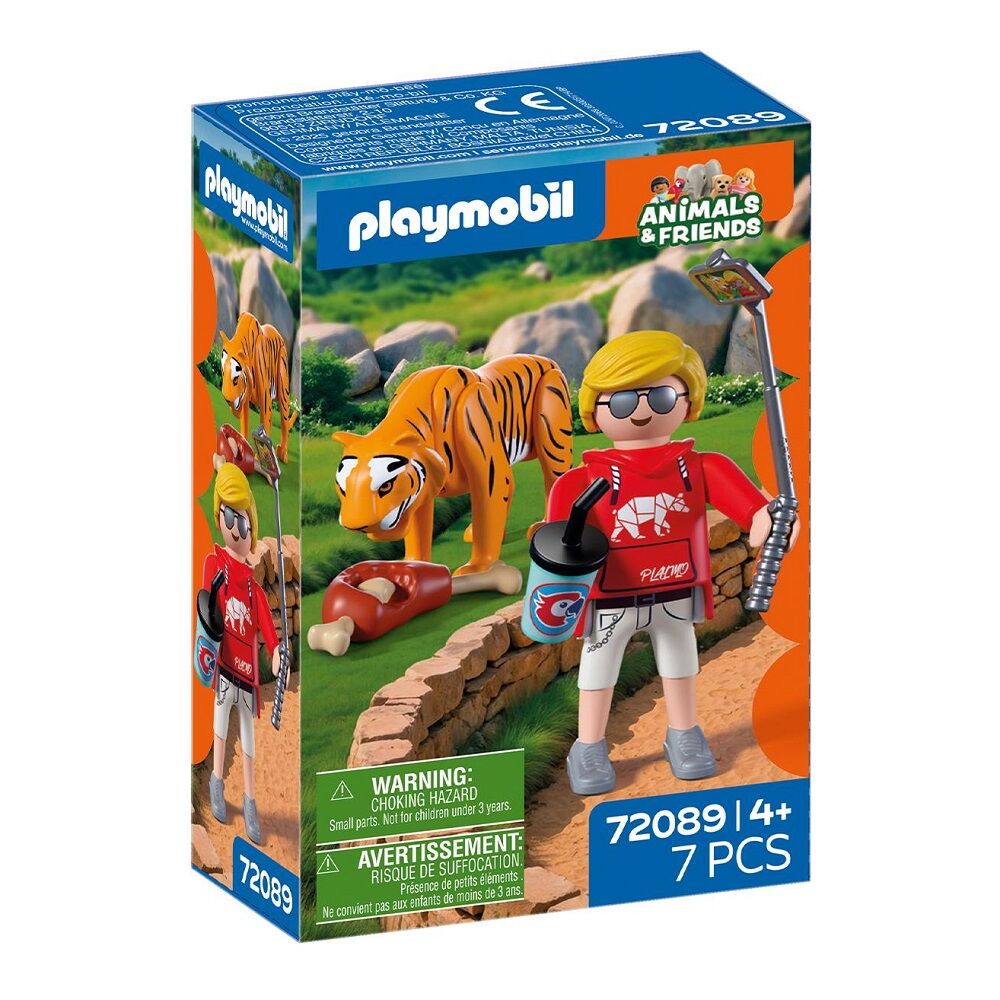 Playmobil - zoo: tigre y visitante