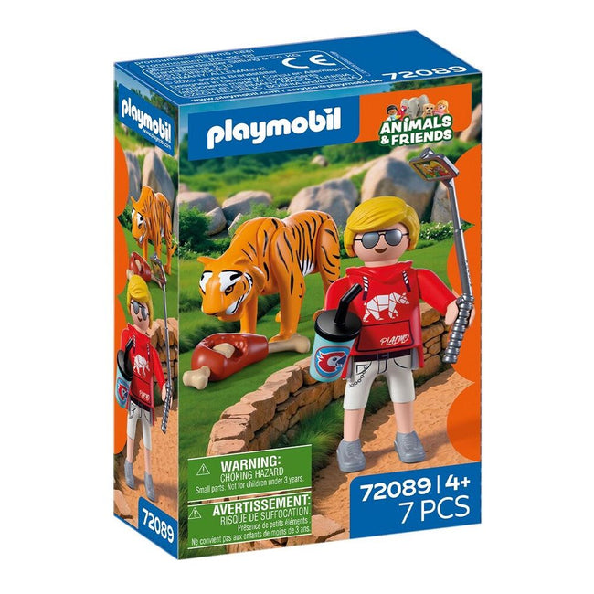 Playmobil - zoo: tigre y visitante Hover Image