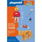 Playmobil - zoo: tigre y visitante