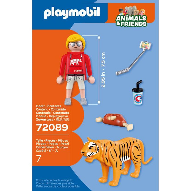 Playmobil - zoo: tigre y visitante Main Image