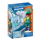 Playmobil - zoo: oso polar y cuidador