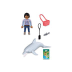 Playmobil - zoo: delfín y visitante