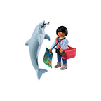 Playmobil - zoo: delfín y visitante