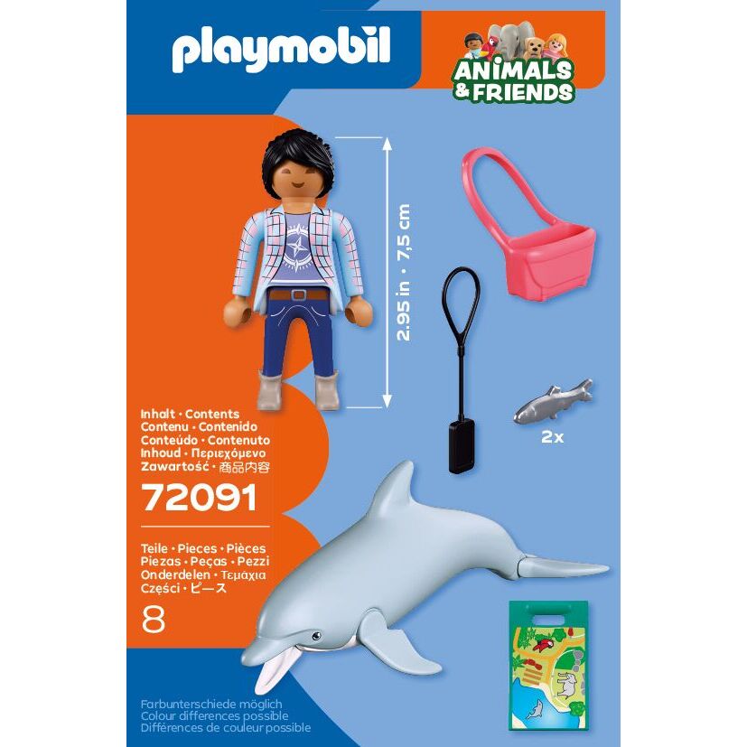 Playmobil - zoo: delfín y visitante