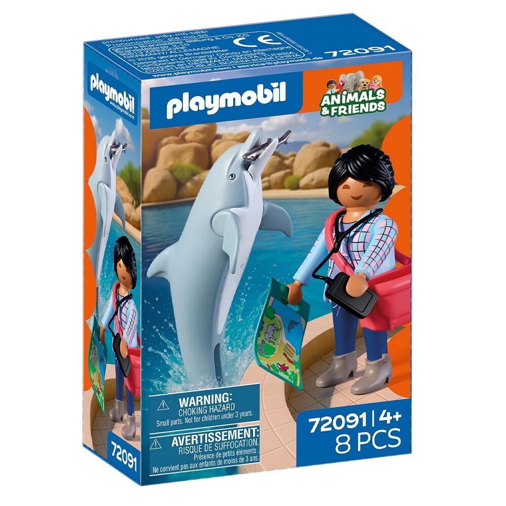 Playmobil - zoo: delfín y visitante