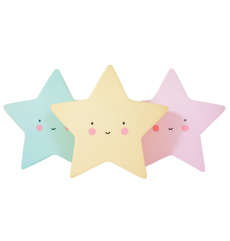 Mini lampara estrella amarilla