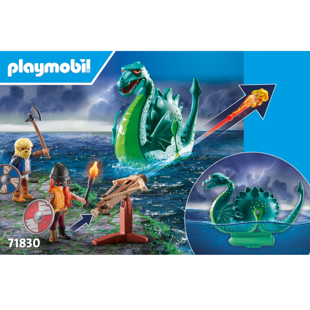 Playmobil - vikingos con monstruo marino