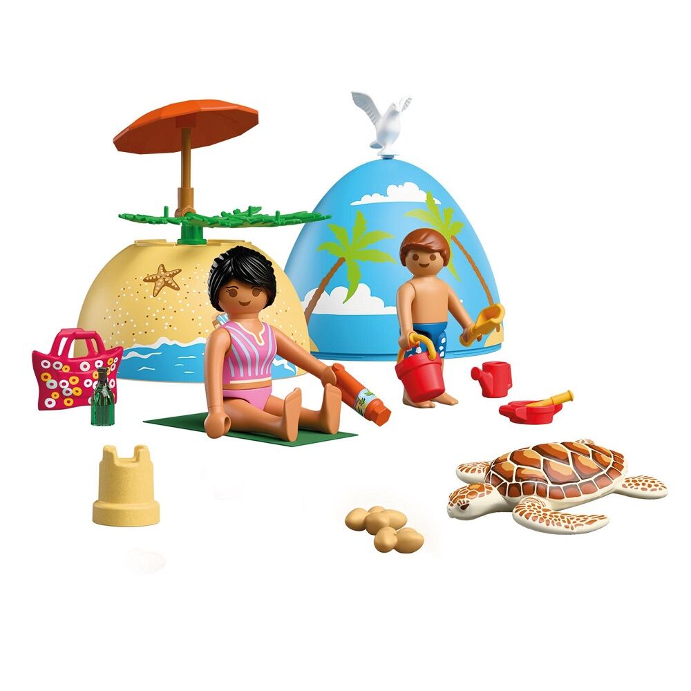 Playmobil - play egg: vacaciones en la playa