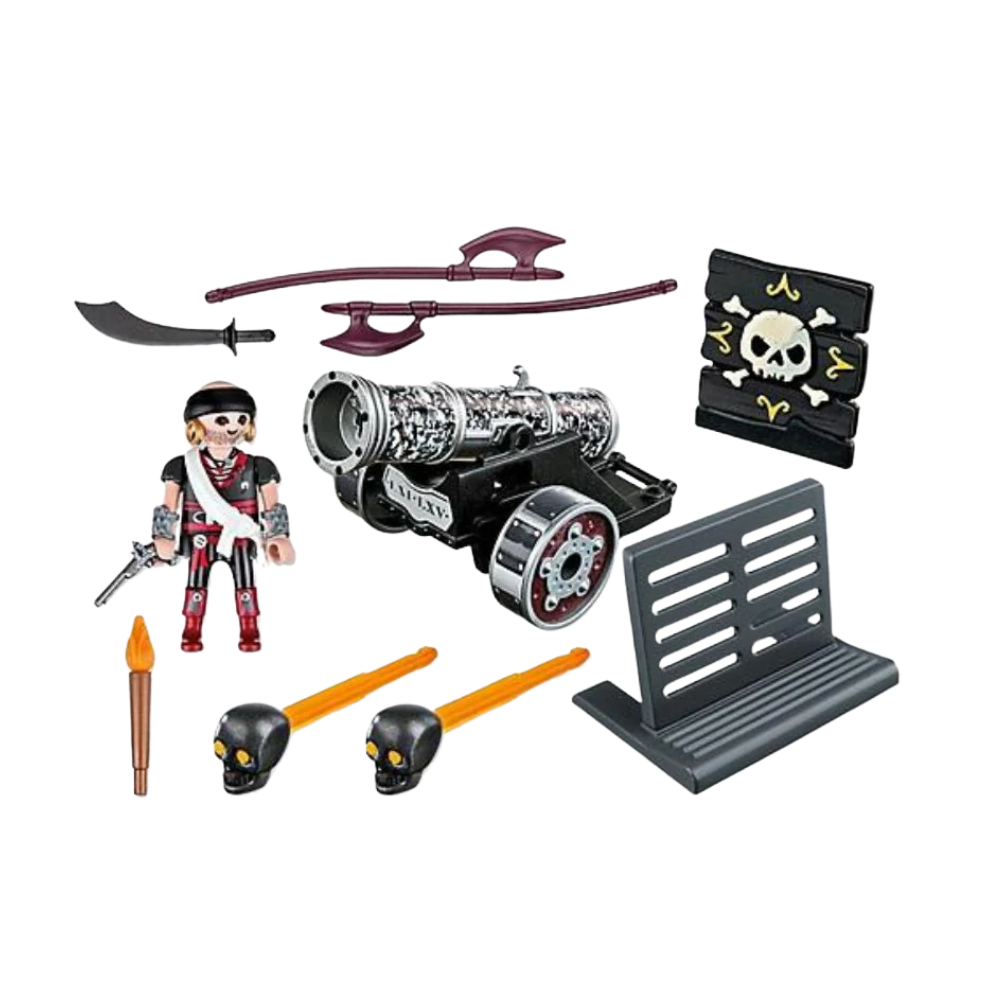 Playmobil - caón negro con pirata