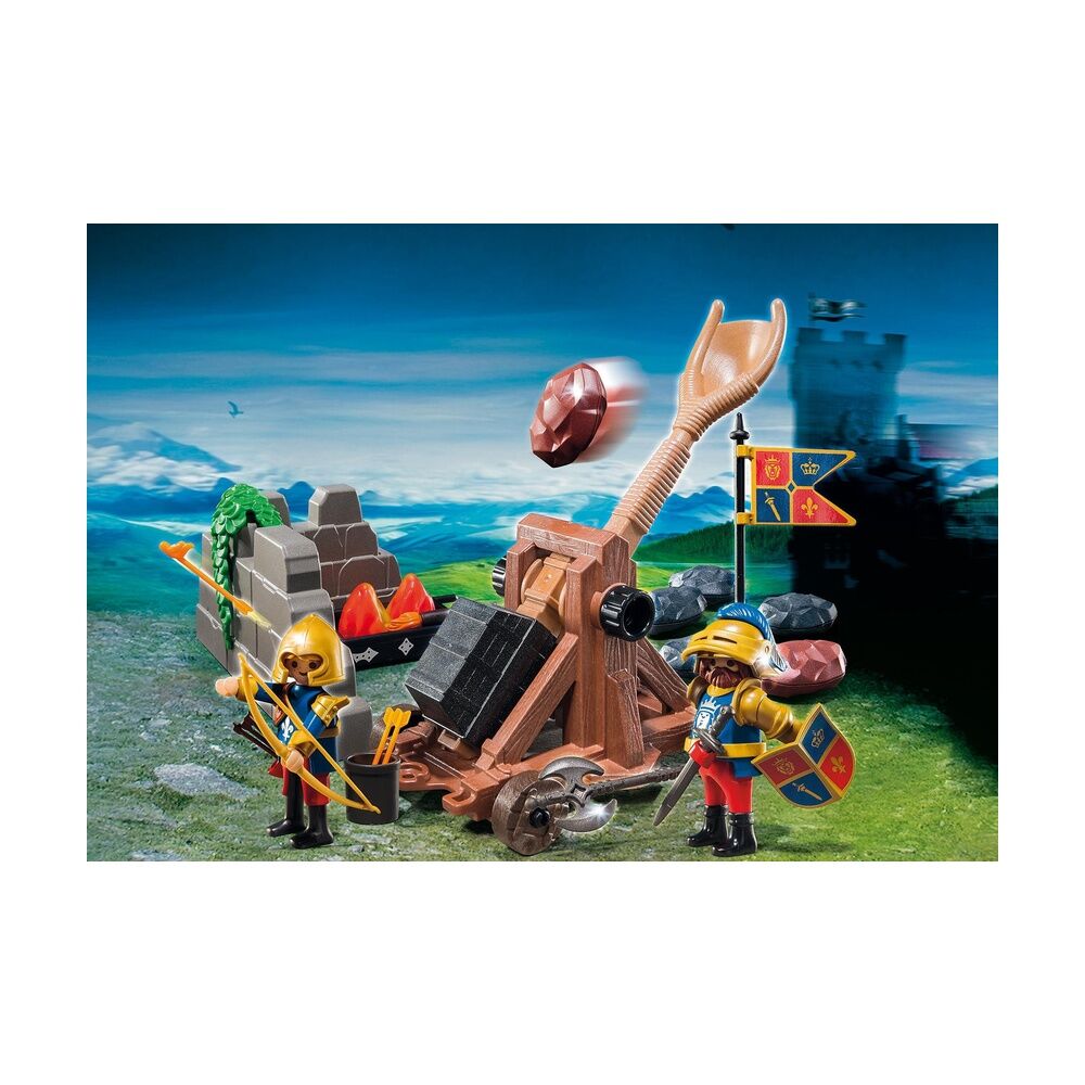 Playmobil - catapulta de ataque de los caballeros del león