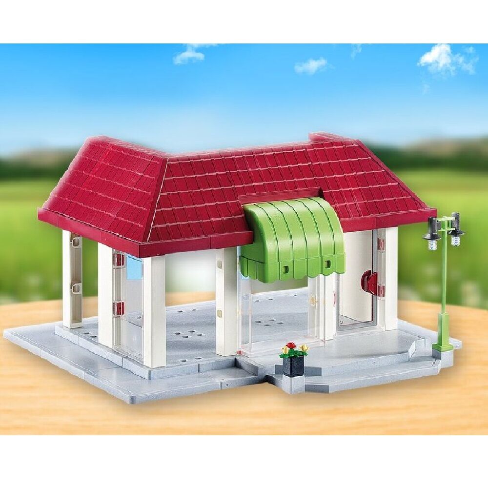 Playmobil - tienda con toldo (ds, servido en caja marrón sin impresión de fábrica)