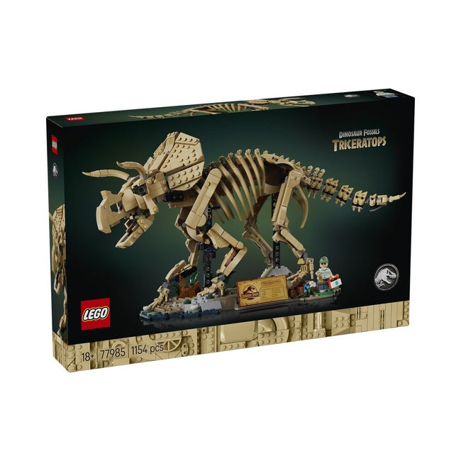 Lego jurassic world - fósiles de dinosaurio: triceratops Hover Image