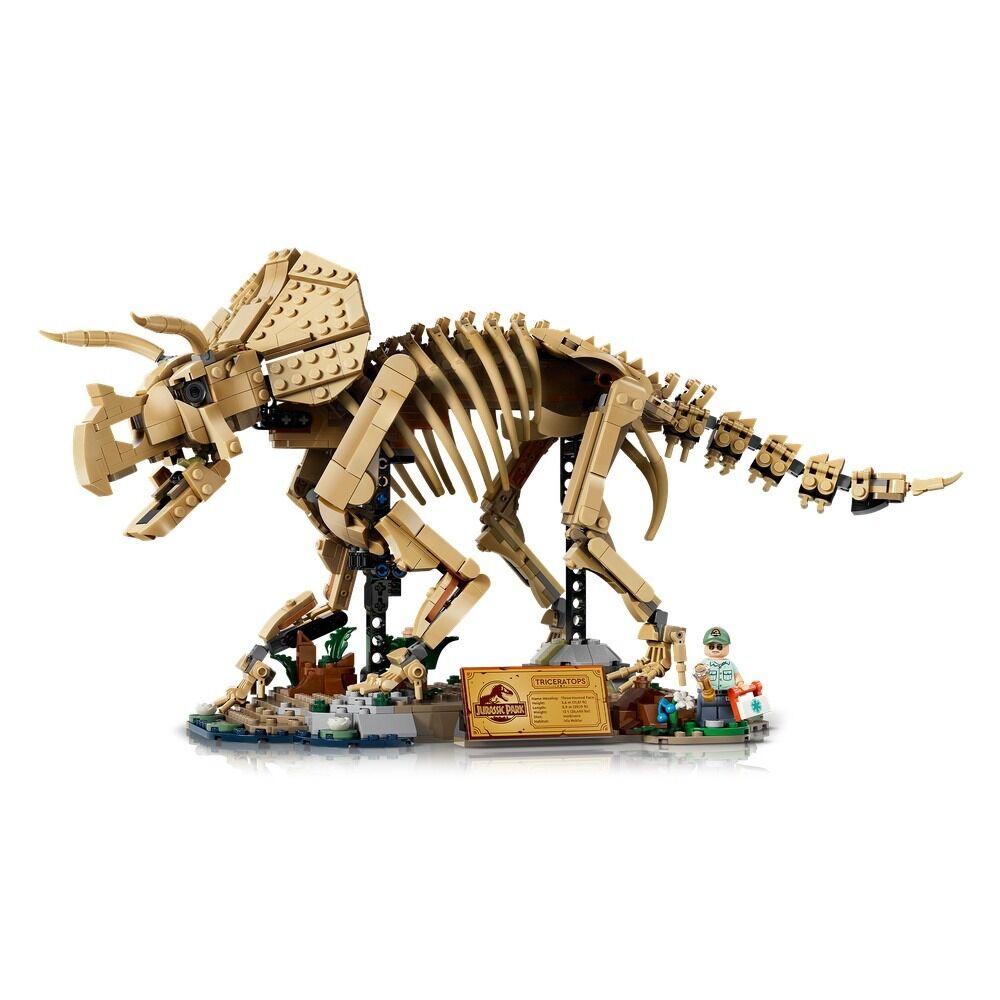Lego jurassic world - fósiles de dinosaurio: triceratops