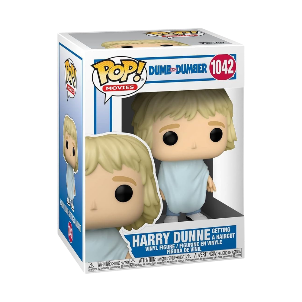 Funko pop! dos tontos muy tontos - harry d. cortandose el pelo