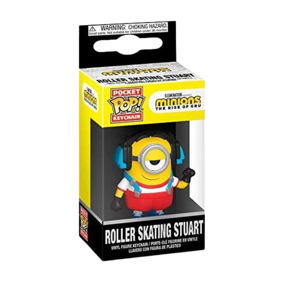 Funko pocket pop! keychain minions 2 - roller skating stuart