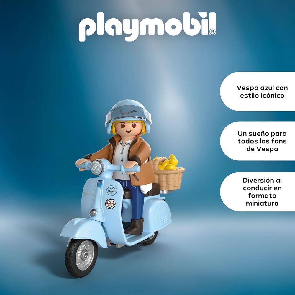 Playmobil - vespa 80 aniversario: estilo icónico
