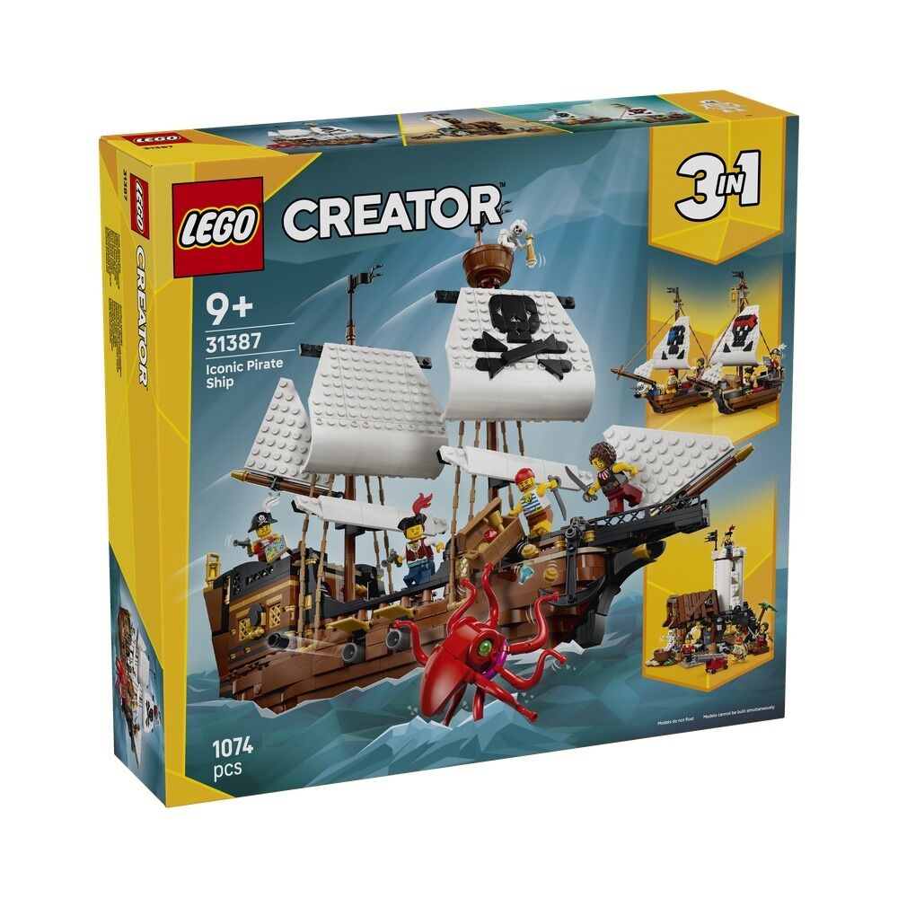 Lego creator 3 en 1 - barco pirata clásico