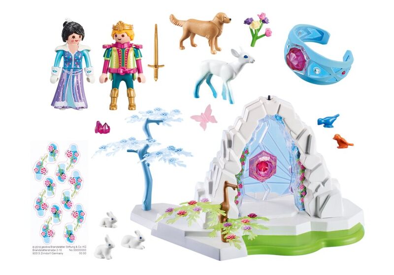 Playmobil puerta de cristal al mundo del invierno