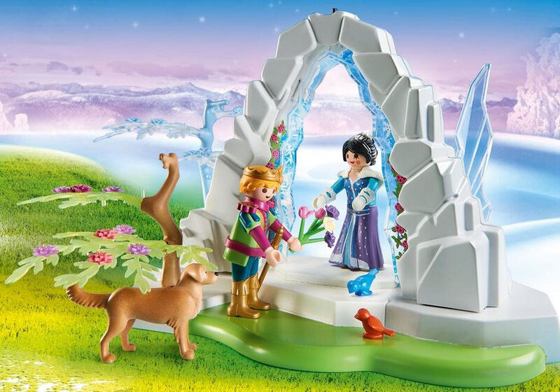 Playmobil puerta de cristal al mundo del invierno
